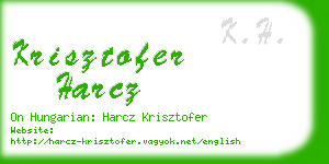 krisztofer harcz business card